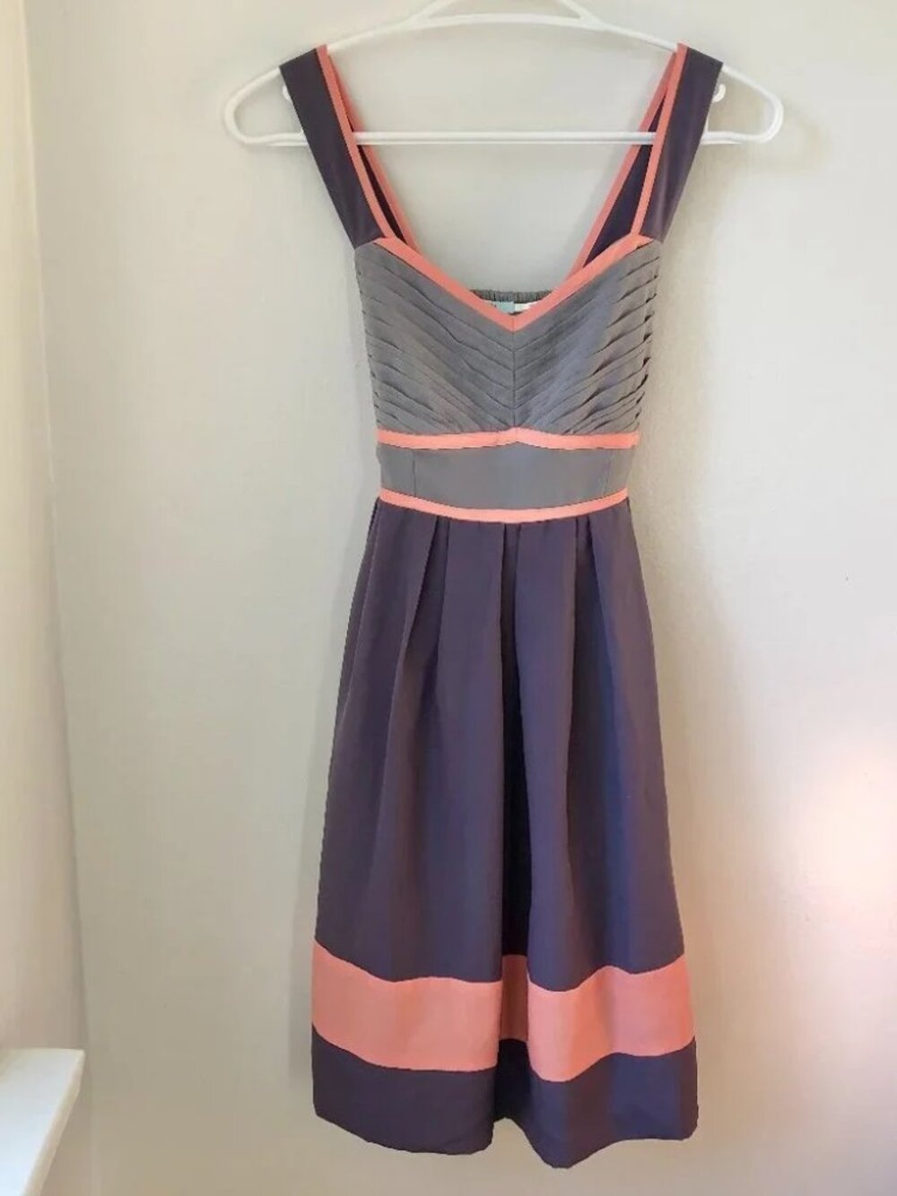 Urban Outfitters Kimchi Blue Purple and Coral Swing Mini Dress - XS